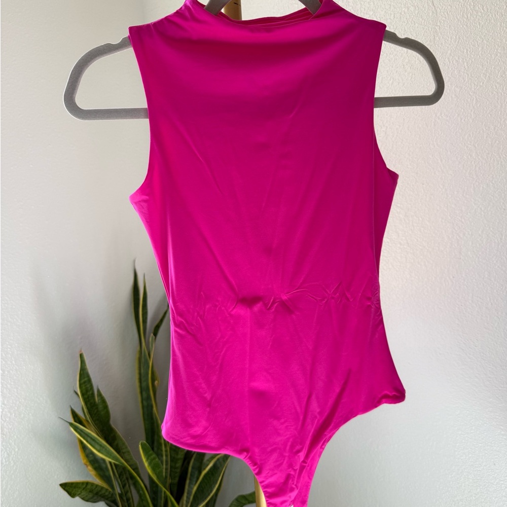 Vibrant Pink Sleeveless Bodysuit
